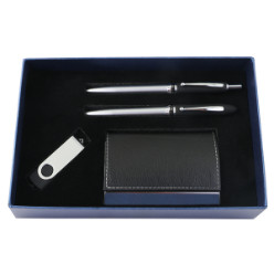 Includes: 4GB USB Swivel, Velvet Pen & Pencil and Cardholder - In Window Box